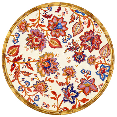 Puna-sinisävyinen tarjoilulautanen melamiinia | Ø35,5 cm | Jaipur-Les Jardins de la Comtesse-Sasu’s sisustus- ja huonekaluliike