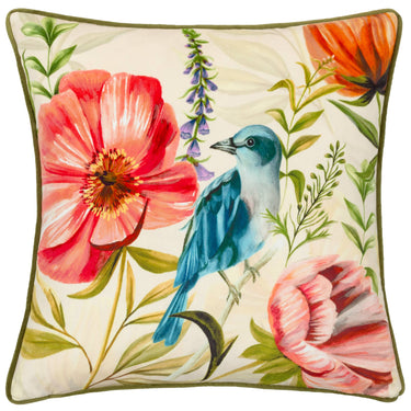 Puna-vihreäsävyinen sisustustyynyliina | 43 x 43 cm | Nectar Garden-Riva Home-Sasu’s sisustus- ja huonekaluliike