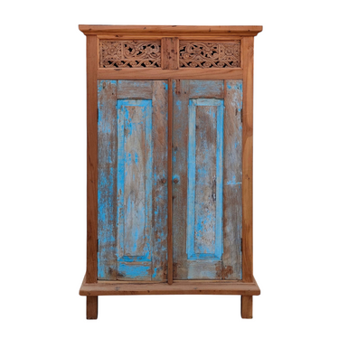 Puuovinen kaappi | 85 x 45 x 150 cm | Vintage-Vintage by Sasu's-Sasu’s sisustus- ja huonekaluliike
