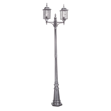Pylväsvalaisin musta ja hopea | Ulkokäyttöön | ⌀57 x 228,5 cm | Wexford | (IP44)-Elstead Lighting-Sasu’s sisustus- ja huonekaluliike