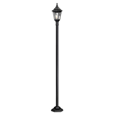 Pylväsvalaisin musta | Ulkokäyttöön | 25,5 x 25,5 x 193 cm | Kinsale | (IP44)-Elstead Lighting-Sasu’s sisustus- ja huonekaluliike