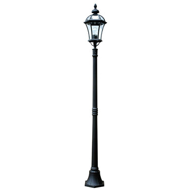 Pylväsvalaisin musta | Ulkokäyttöön | ⌀22,5 x 192,4 cm | Ledbury | (IP44)-Garden Zone-Sasu’s sisustus- ja huonekaluliike
