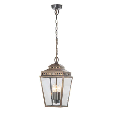 Riippuvalaisin antiikkimessinki | Ulkokäyttöön | ⌀22 x 57 cm - 94 cm | Mansion House | (IP44)-Elstead Lighting-Sasu’s sisustus- ja huonekaluliike