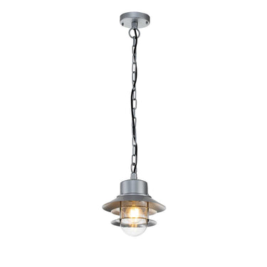 Riippuvalaisin hopea | Ulkokäyttöön | ⌀22 x 37,5 cm - 97 cm | Copenhagen | (IP44)-Elstead Lighting-Sasu’s sisustus- ja huonekaluliike