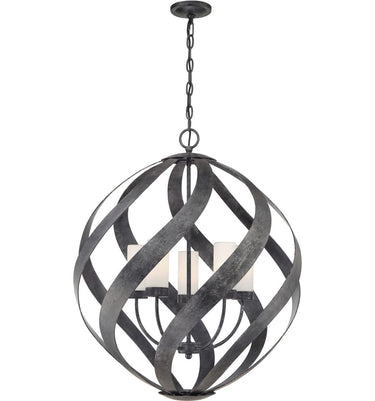 Riippuvalaisin musta | Kylpyhuoneeseen | ⌀66,4 x 85,5 cm - 333,7 cm | Blacksmith | (IP44)-Quoizel-Sasu’s sisustus- ja huonekaluliike