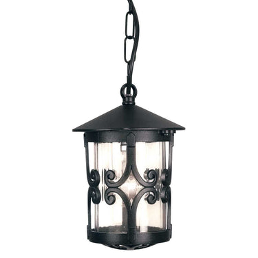 Riippuvalaisin musta | Ulkokäyttöön | ⌀15 x 40,5 cm - 78,5 cm | Hereford | (IP23)-Elstead Lighting-Sasu’s sisustus- ja huonekaluliike