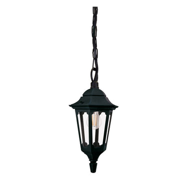 Riippuvalaisin musta | Ulkokäyttöön | ⌀18 x 49,5 cm - 96,5 cm | Parish Mini | (IP44)-Elstead Lighting-Sasu’s sisustus- ja huonekaluliike