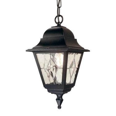 Riippuvalaisin musta | Ulkokäyttöön | ⌀18,4 x 51,5 cm - 60 cm | Norfolk | (IP44)-Elstead Lighting-Sasu’s sisustus- ja huonekaluliike