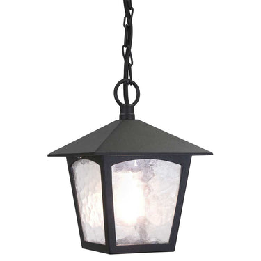 Riippuvalaisin musta | Ulkokäyttöön | ⌀18,5 x 39 cm - 82 cm | York | (IP23)-Elstead Lighting-Sasu’s sisustus- ja huonekaluliike
