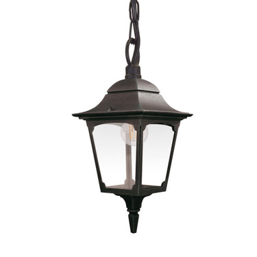 Riippuvalaisin musta | Ulkokäyttöön | ⌀20,5 x 57 cm - 104 cm | Chapel | (IP44)-Elstead Lighting-Sasu’s sisustus- ja huonekaluliike