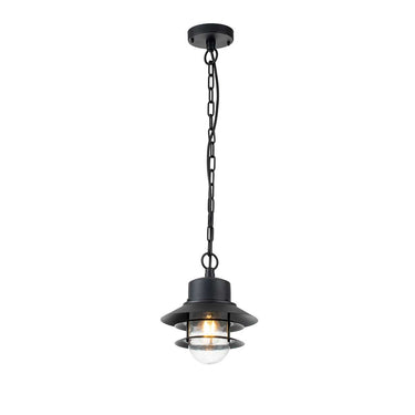 Riippuvalaisin musta | Ulkokäyttöön | ⌀22 x 37,5 cm - 97 cm | Copenhagen | (IP44)-Elstead Lighting-Sasu’s sisustus- ja huonekaluliike