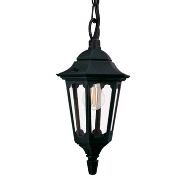 Riippuvalaisin musta | Ulkokäyttöön | ⌀23 x 57 cm - 104 cm | Parish | (IP44)-Elstead Lighting-Sasu’s sisustus- ja huonekaluliike