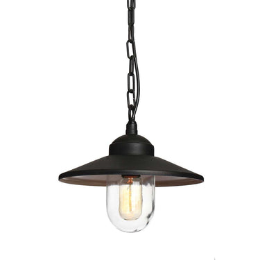Riippuvalaisin musta | Ulkokäyttöön | ⌀27,5 x 36 cm - 97,5 cm | Klampenborg | (IP44)-Elstead Lighting-Sasu’s sisustus- ja huonekaluliike