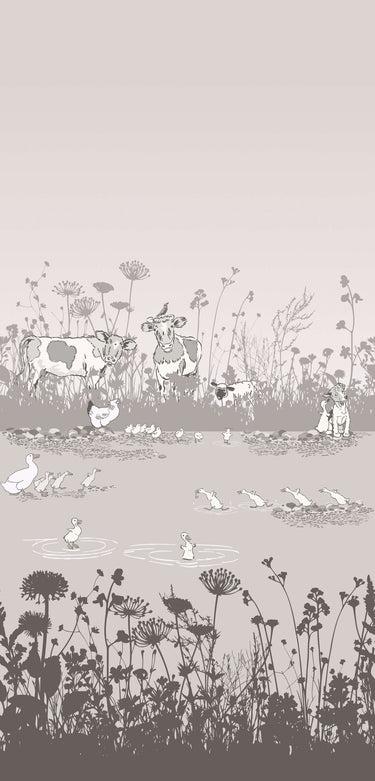 Riverside Capers Cluck | non-woven tapetti | Storybook Papers