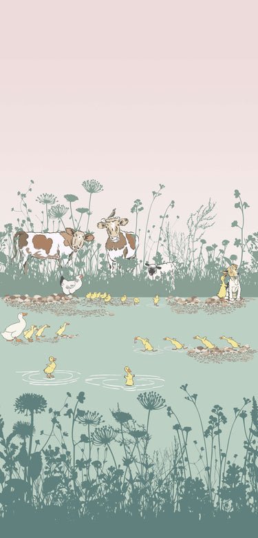 Riverside Capers Quack | non-woven tapetti | Storybook Papers