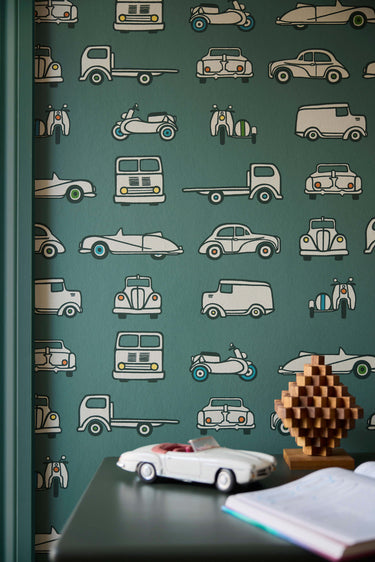 Road Trip Pleat | non-woven tapetti | Storybook Papers