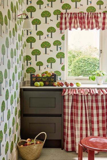 Rodney Street Sage & Onions | non-woven tapetti | Storybook Papers