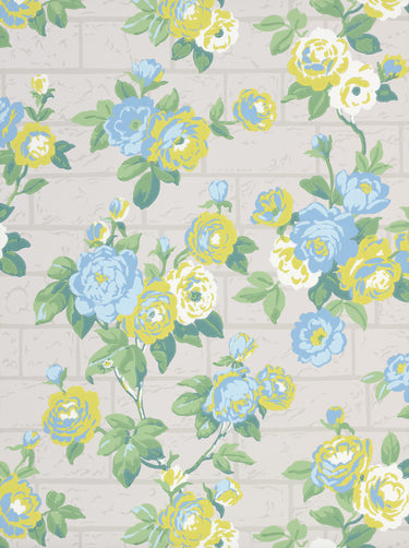 Rose Garden French Grey | non-woven tapetti | In the Garden