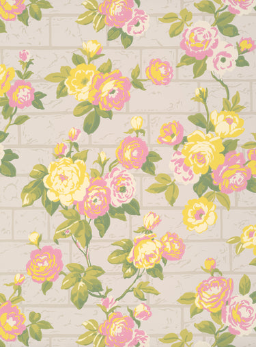 Rose Garden Portland Stone | non-woven tapetti | In the Garden
