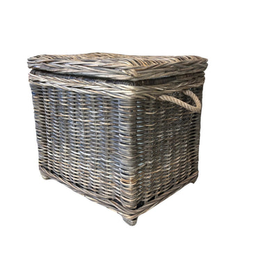 Rottinkiarkku kannella | 48 x 36 x 43cm | French Chic