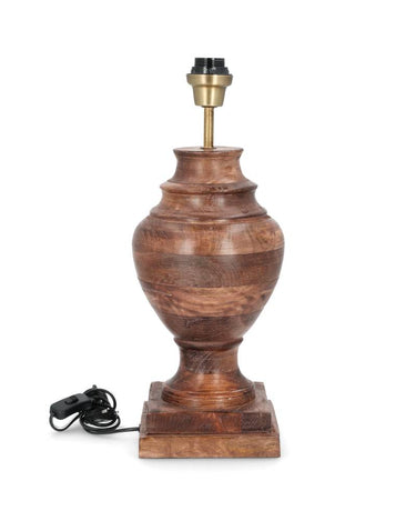 Lampfot Wilma Brun | 18x18x49cm