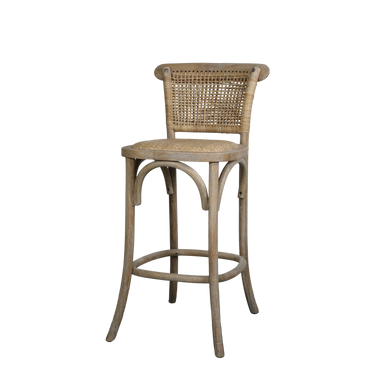 Ruskea rottinkinen saareketuoli | 40 x 45 x 92 cm | French Rustic Collection-Chic Antique-Sasu’s sisustus- ja huonekaluliike