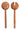 Salaatinottimet | 28,8 × 8,5 x 2 cm | NATURAL NEEM braun