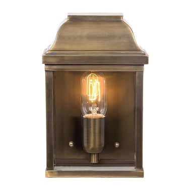 Seinävalaisin antiikkimessinki | Ulkokäyttöön | 17,5 x 10 x 26 cm | Victoria | (IP44)-Elstead Lighting-Sasu’s sisustus- ja huonekaluliike