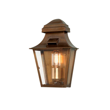 Seinävalaisin antiikkimessinki | Ulkokäyttöön | 20,5 x 11,5 x 32 cm | St Pauls | (IP44)-Elstead Lighting-Sasu’s sisustus- ja huonekaluliike