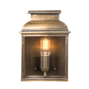 Seinävalaisin antiikkimessinki | Ulkokäyttöön | 21 x 11 x 28 cm | Old Bailey | (IP44)-Elstead Lighting-Sasu’s sisustus- ja huonekaluliike