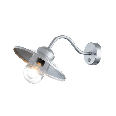 Seinävalaisin hopea | Ulkokäyttöön | 27,5 x 42 x 25,5 cm | Klampenborg | (IP44)-Elstead Lighting-Sasu’s sisustus- ja huonekaluliike