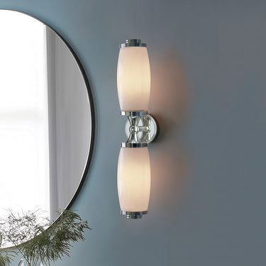 Seinävalaisin kiillotettu kromi | Kylpyhuoneeseen | 47 x 13 x 9,5 cm | Eliot | (IP44)-Elstead Lighting-Sasu’s sisustus- ja huonekaluliike