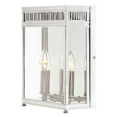 Seinävalaisin kiillotettu kromi | Ulkokäyttöön | 25,5 x 11 x 31 cm | Holborn | (IP44)-Elstead Lighting-Sasu’s sisustus- ja huonekaluliike