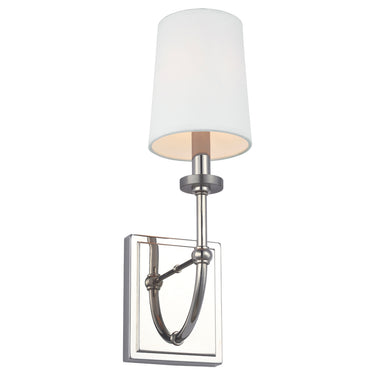 Seinävalaisin Kiillotettu kromi, valkoinen pergamenttivarjostin | Kylpyhuoneeseen | 12 x 16,2 x 40,6 cm | Felixstowe | (IP44)-Feiss-Sasu’s sisustus- ja huonekaluliike