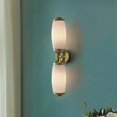 Seinävalaisin kiillotettu messinki | Kylpyhuoneeseen | 47 x 13 x 9,5 cm | Eliot | (IP44)-Elstead Lighting-Sasu’s sisustus- ja huonekaluliike