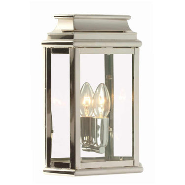 Seinävalaisin Kiillotettu nikkeli | Ulkokäyttöön | 22,5 x 8 x 30,5 cm | St Martins | (IP44)-Elstead Lighting-Sasu’s sisustus- ja huonekaluliike