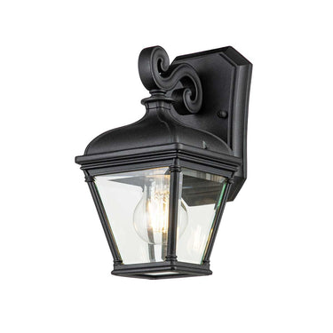 Seinävalaisin musta | Ulkokäyttöön | 14,2 x 17,9 x 27,4 cm | Bayview | (IP44)-Elstead Lighting-Sasu’s sisustus- ja huonekaluliike
