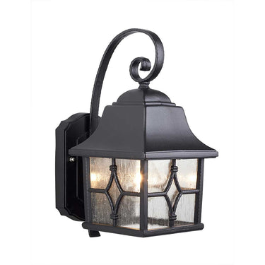 Seinävalaisin musta | Ulkokäyttöön | 16,5 x 23 x 32,8 cm | Kent | (IP44)-Elstead Lighting-Sasu’s sisustus- ja huonekaluliike