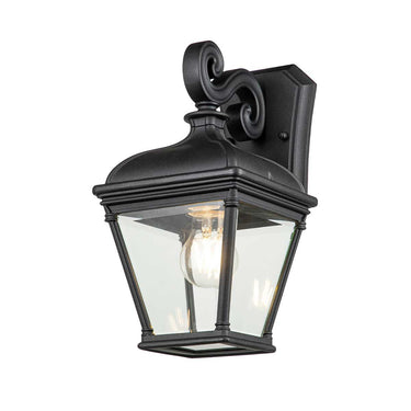 Seinävalaisin musta | Ulkokäyttöön | 18 x 22,5 x 33,4 cm | Bayview | (IP44)-Elstead Lighting-Sasu’s sisustus- ja huonekaluliike