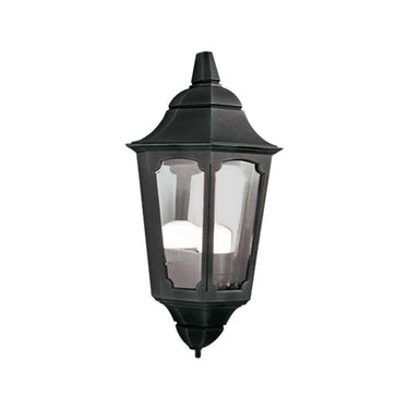 Seinävalaisin musta | Ulkokäyttöön | 20 x 13,7 x 42 cm | Parish | (IP44)-Elstead Lighting-Sasu’s sisustus- ja huonekaluliike