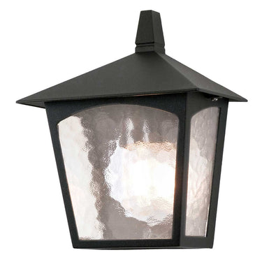Seinävalaisin musta | Ulkokäyttöön | 21 x 14 x 28 cm | York | (IP23)-Elstead Lighting-Sasu’s sisustus- ja huonekaluliike