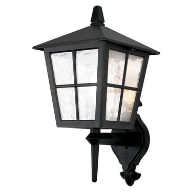 Seinävalaisin musta | Ulkokäyttöön | 21,5 x 25 x 44 cm | Canterbury | (IP43)-Elstead Lighting-Sasu’s sisustus- ja huonekaluliike