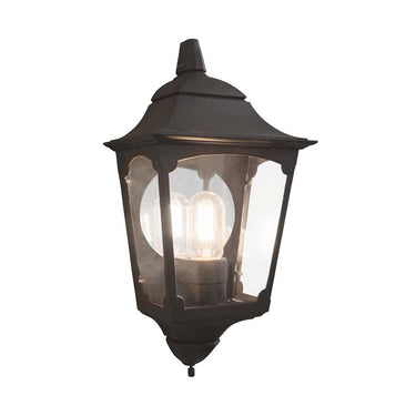 Seinävalaisin musta | Ulkokäyttöön | 22 x 14 x 41 cm | Chapel | (IP44)-Elstead Lighting-Sasu’s sisustus- ja huonekaluliike