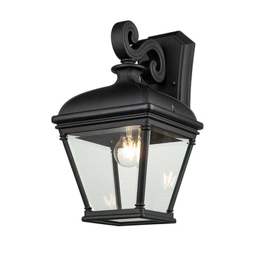 Seinävalaisin musta | Ulkokäyttöön | 22,8 x 27,6 x 42,2 cm | Bayview | (IP44)-Elstead Lighting-Sasu’s sisustus- ja huonekaluliike