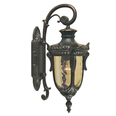 Seinävalaisin pronssi | Ulkokäyttöön | 17 x 24 x 43 cm | Philadelphia | (IP44)-Elstead Lighting-Sasu’s sisustus- ja huonekaluliike