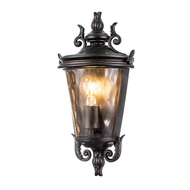 Seinävalaisin pronssi | Ulkokäyttöön | 21,7 x 12,2 x 43,2 cm | Baltimore | (IP44)-Elstead Lighting-Sasu’s sisustus- ja huonekaluliike