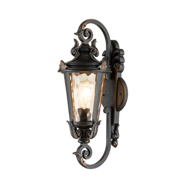 Seinävalaisin pronssi | Ulkokäyttöön | 22,5 x 22 x 55 cm | Baltimore | (IP44)-Elstead Lighting-Sasu’s sisustus- ja huonekaluliike