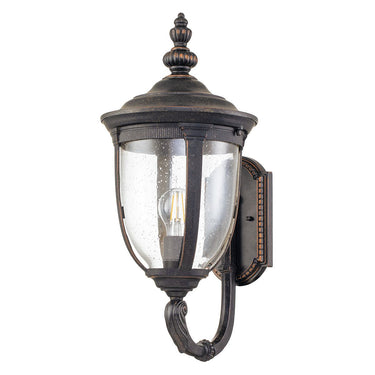 Seinävalaisin pronssi | Ulkokäyttöön | 24,3 x 30,2 x 54,3 cm | Cleveland | (IP44)-Elstead Lighting-Sasu’s sisustus- ja huonekaluliike