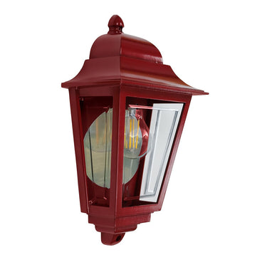 Seinävalaisin Punainen | Ulkokäyttöön | 19,3 x 11 x 32,5 cm | Deco Lane | (IP44)-Elstead Lighting-Sasu’s sisustus- ja huonekaluliike