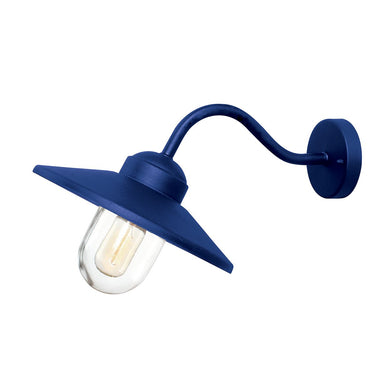 Seinävalaisin sininen | Ulkokäyttöön | 27,5 x 42 x 25,5 cm | Klampenborg | (IP44)-Elstead Lighting-Sasu’s sisustus- ja huonekaluliike